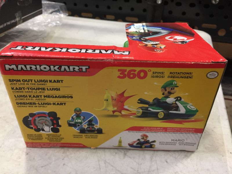 Photo 2 of Nintendo 2.5in Spin Out Mario Kart - Luigi