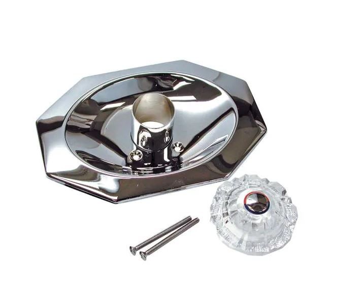 Photo 1 of 1-Handle Valve Trim Kit in Chrome (Valve Not Included)
