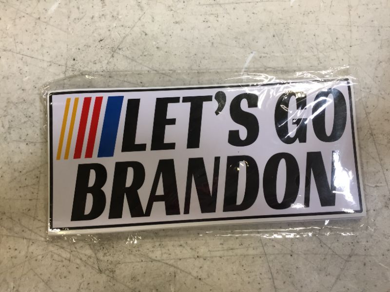 Photo 1 of 20pcs NASCAR lets go brandon stickers 7"x3" 4 pack 
