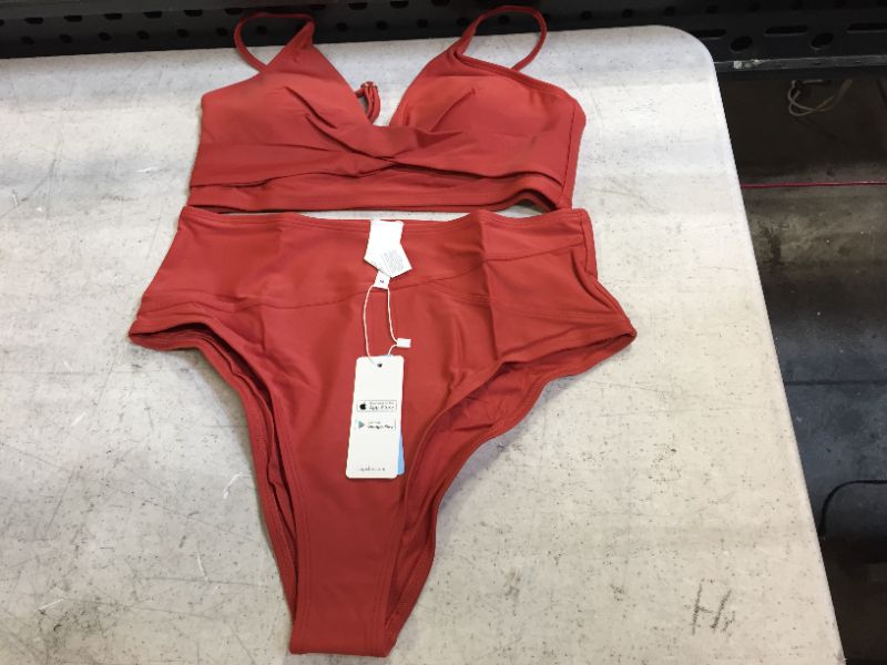 Photo 2 of Marsala Twist High Waisted Bikini
