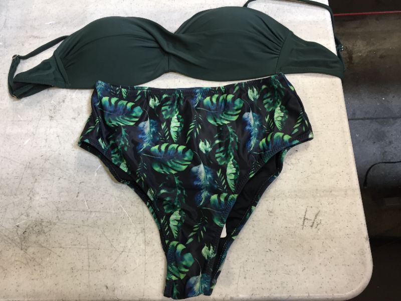 Photo 2 of Full Of Green Print Bikini Set
