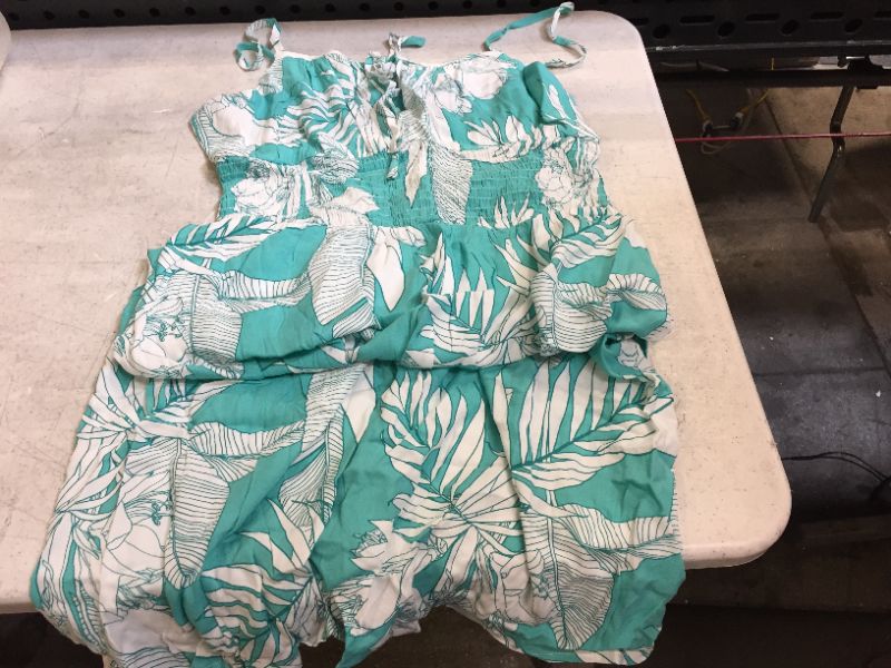 Photo 2 of Madilyn Green Tropical Slip Dress
