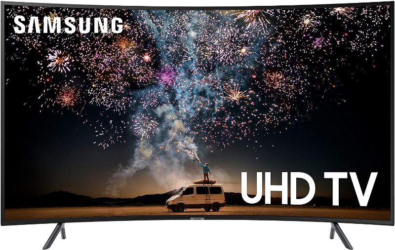 Photo 1 of Samsung UN55RU7300FXZA Curved 55-Inch 4K UHD 7 Series Ultra HD Smart TV with HDR and Alexa Compatibility (2019 Model)
