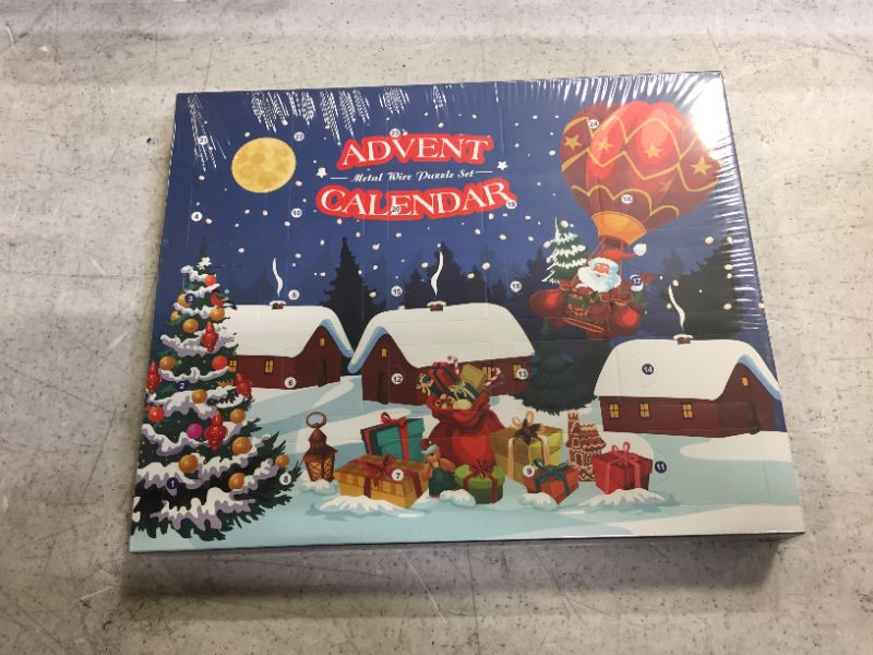 Photo 2 of Advent Calendar 2021 - Christmas Countdown Calendar Gift Box with 24 Brain Teaser Puzzles Toys for Xmas Countdown Holiday Kids Adults Challenge 3 pack