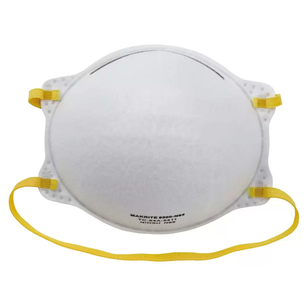 Photo 1 of HDX N95 Respirator Masks M/L (10-Pack), White
