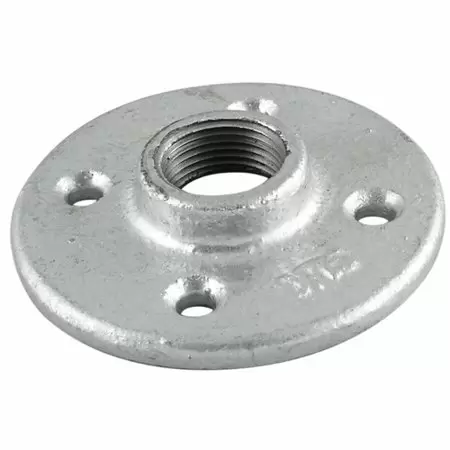 Photo 1 of 3 PACK LDR 311 F-12 Galvanized Floor Flange, 1/2-Inch
