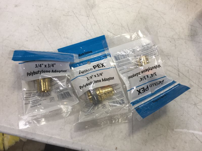Photo 2 of 3 PACK  Apollo 3/4-in Dia Brass PEX Transition Coupling Crimp Fitting

