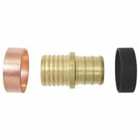 Photo 1 of 3 PACK  Apollo 3/4-in Dia Brass PEX Transition Coupling Crimp Fitting
