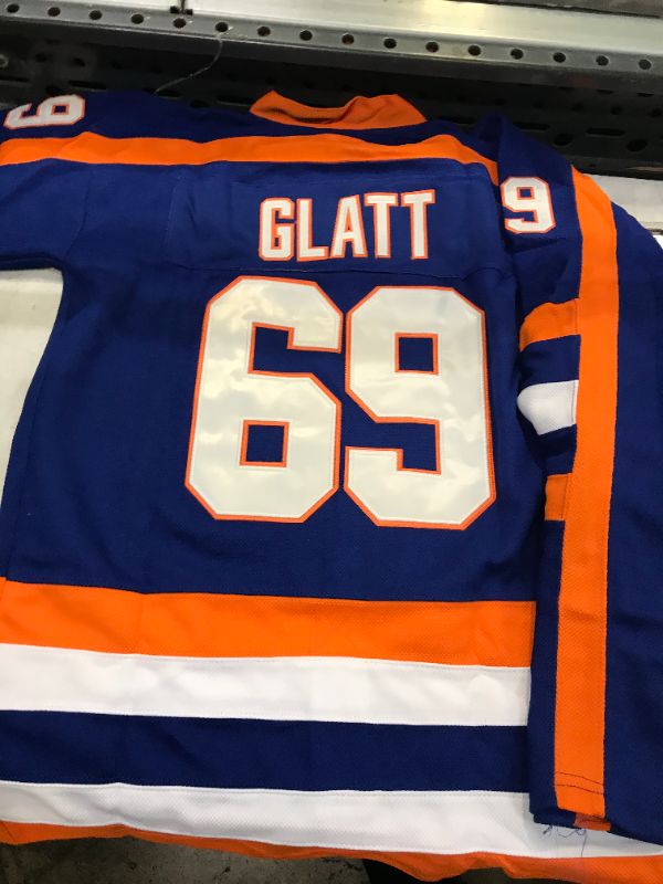 Photo 3 of boriz Doug Glatt Halifax Hockey Jersey Includes EMHL and A Patches Stitch Size pt 2
Size: 38