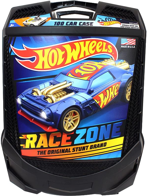 Photo 1 of Hot Wheels 100-Car, Rolling Storage Case with Retractable Handle
