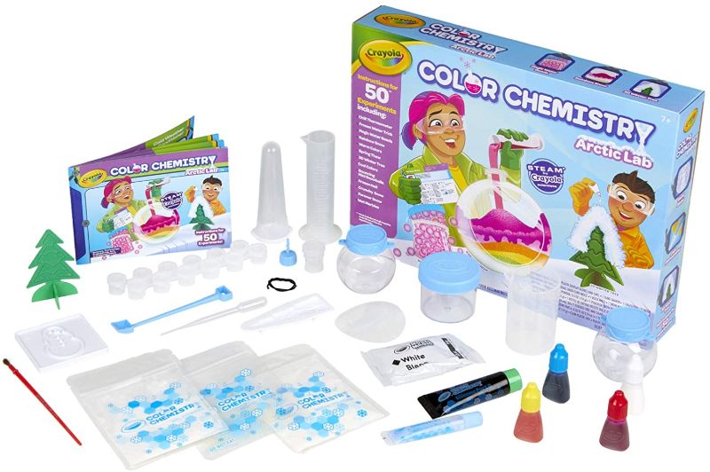 Photo 1 of Crayola Arctic Color Chemistry Set for Kids, Steam/Stem Activities, Educational Toy, Ages 7, 8, 9, 10
