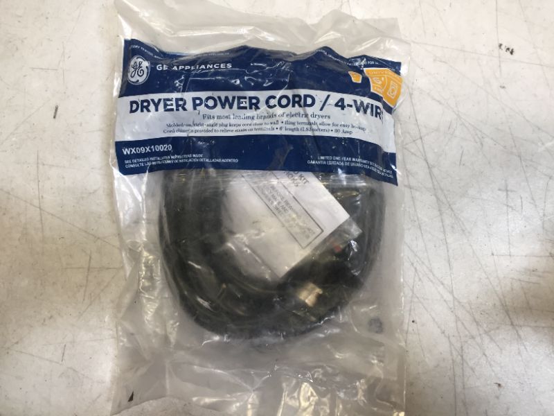 Photo 2 of 6 ft. 4-Prong 30 Amp Dryer Cord
