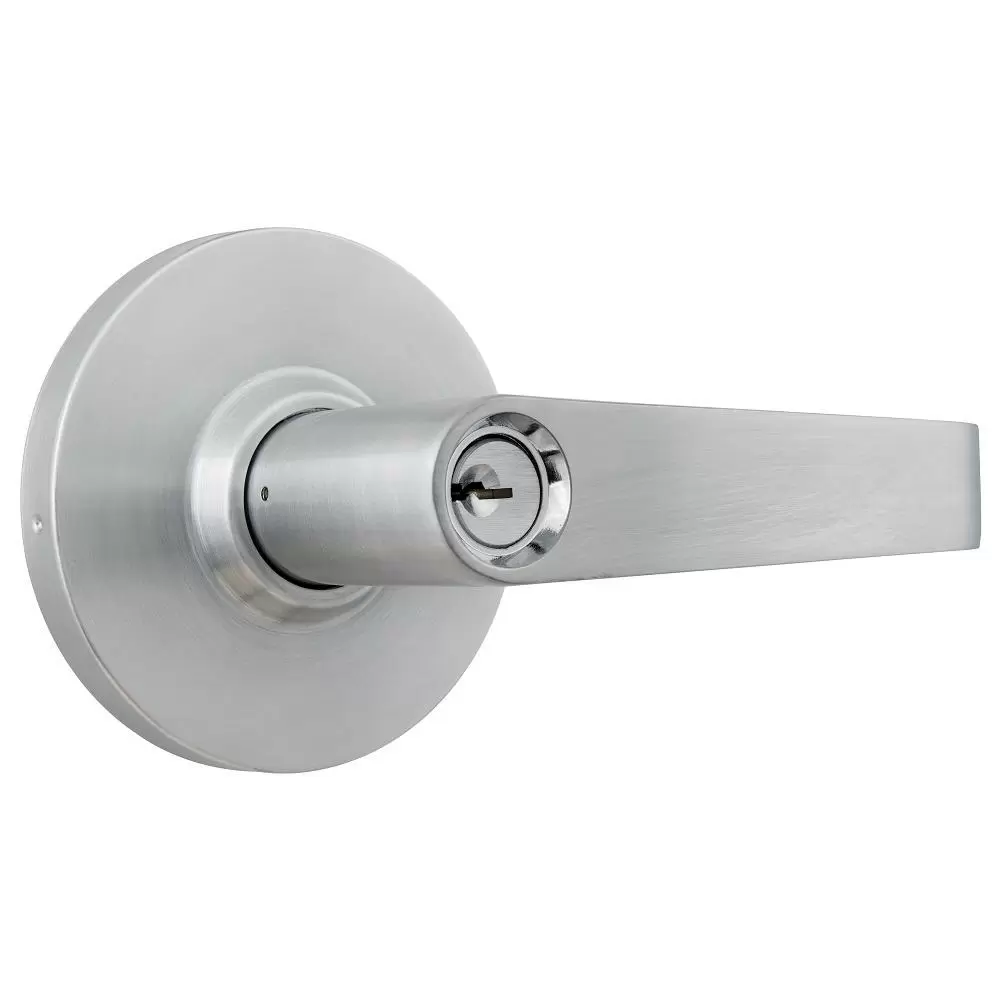 Photo 1 of Commercial 2-3/4 In. Satin Chrome Heavy Duty Storeroom Door Lever
