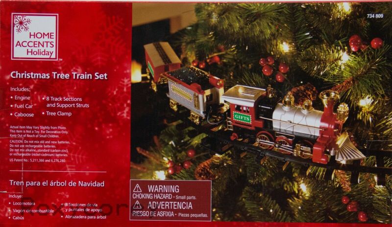 Photo 1 of Home Accents Holiday Christmas Tree Train Set 9 ft Track NIB
