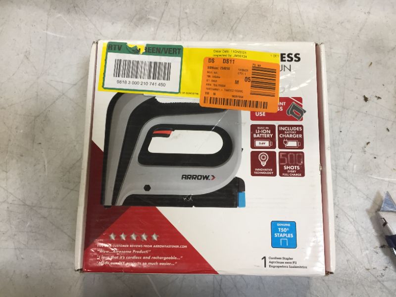 Photo 4 of Arrow Fastener T50dcd Cordless Staple Gun