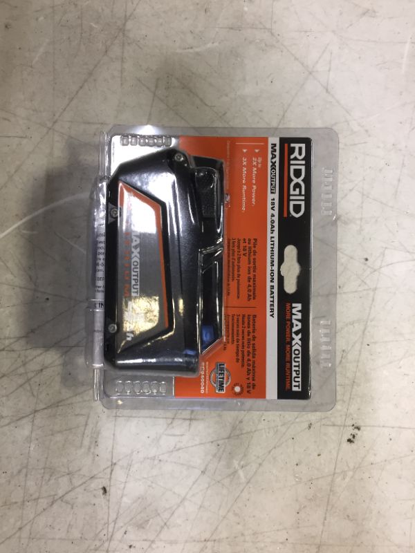 Photo 1 of 18V 4.0 Ah MAX Output Lithium-Ion Battery