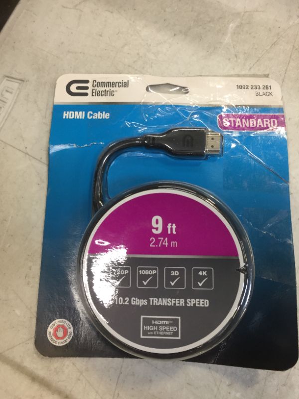 Photo 1 of Commercial Electric 9 Ft. Standard Hdmi Cable
