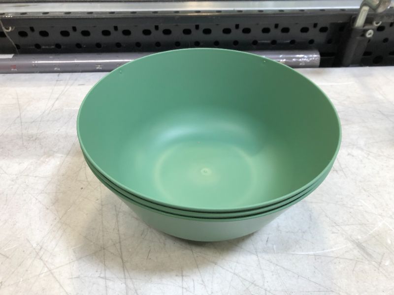 Photo 1 of 114oz Plastic Serving Bowl Green - Room Essentials 3 Pack