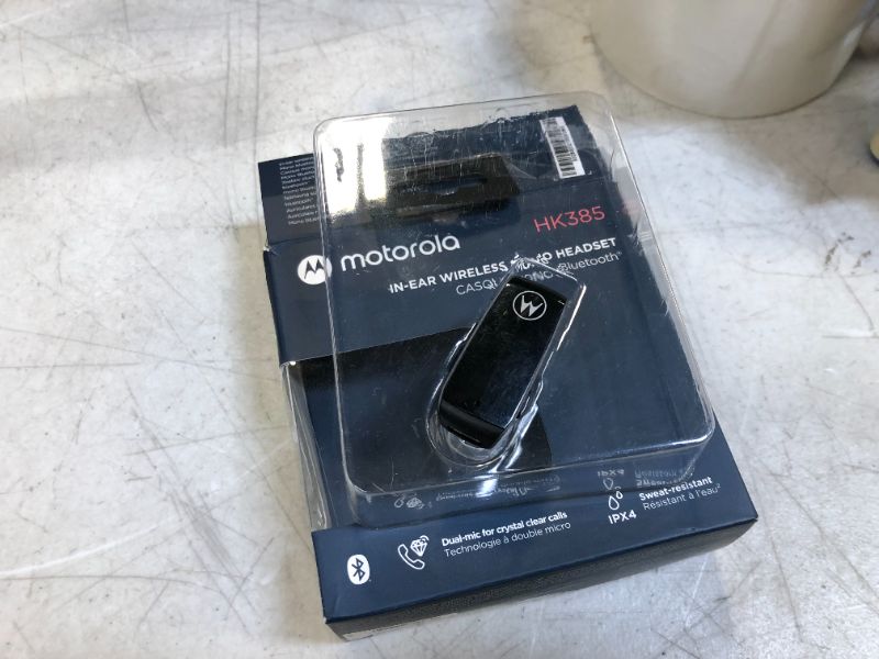 Photo 1 of Motorola In-Ear Wireless Mono Headset HK385 - Black