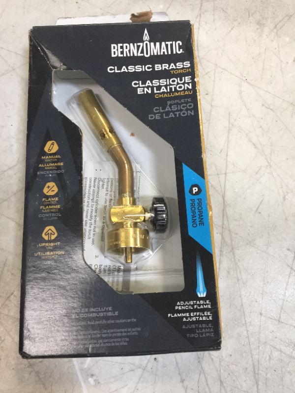 Photo 1 of BernzOmatic Basic Use UL2317 Brass Pencil Flame Propane Torch Head
