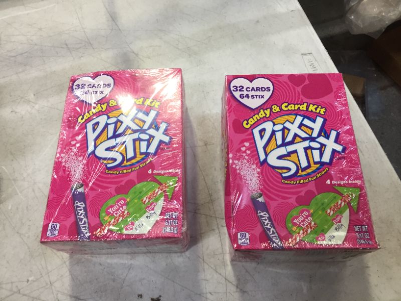 Photo 2 of 2 packs of Wonka Pixy Stix Candy & Card Valentines Day Kit- 32 Cards 5.17-Ounce Box
best by june 2021