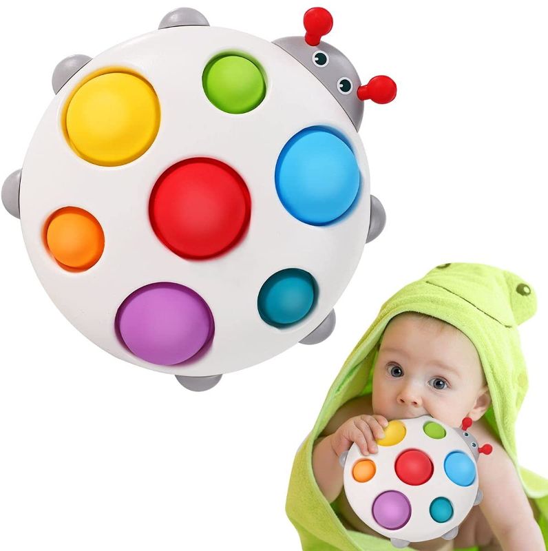 Photo 1 of MAOYANG Baby Simple Dimple Toys, Brain Teaser Sensory Toys for Toddlers, Silicone Flipping Board Toys, Early Educational Fidget Toy for Kids, ADHD Fidget Toys Stress Relief Hand Toys Gifts
