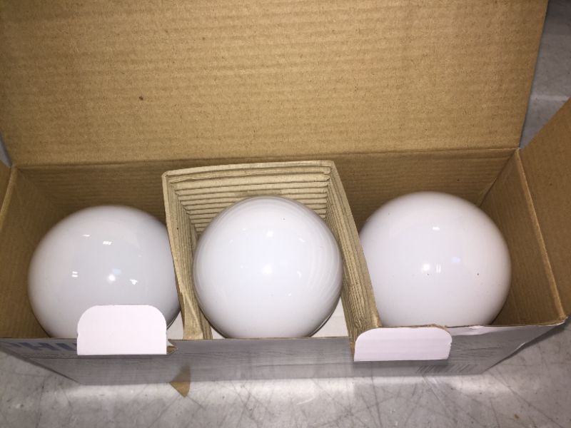 Photo 3 of 40-Watt Equivalent G25 Halogen White Decorative Globe Light Bulb (3-Pack)
