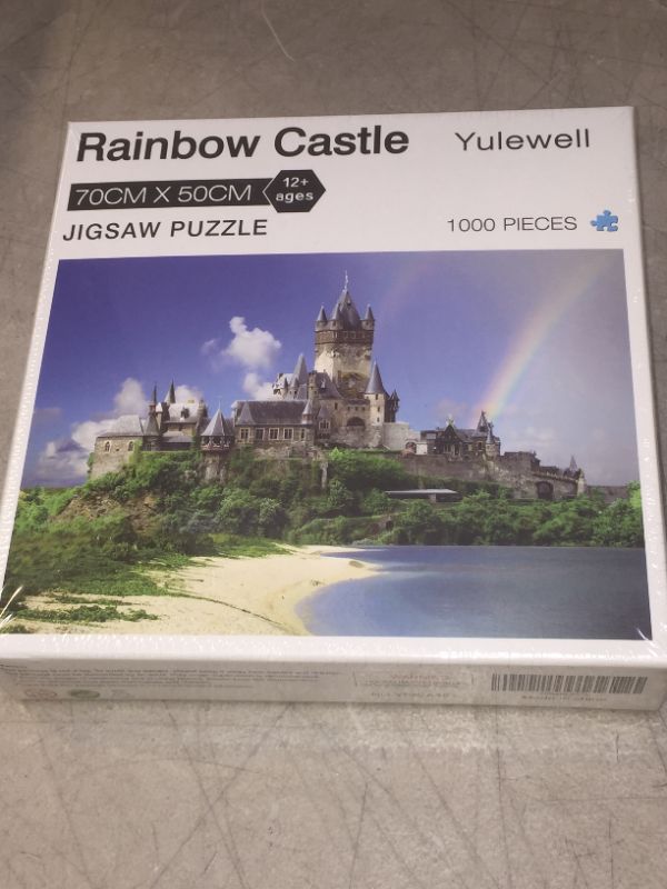 Photo 2 of Yulewell 1000 Piece Puzzles for Adults:Rainbow Castle Jigsaw Puzzles 1000 Pieces Nature, Sea and Beach Landscape
