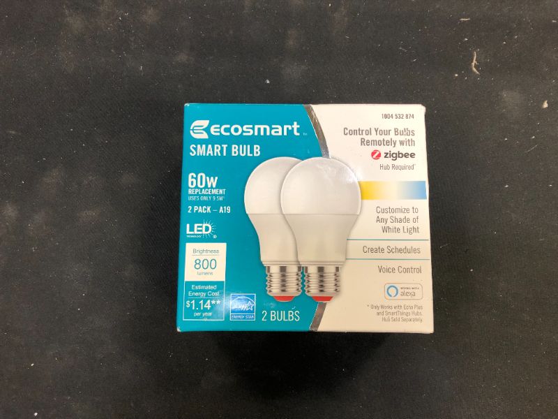 Photo 1 of EcoSmart 60W Smart Bulb 800 Lumens