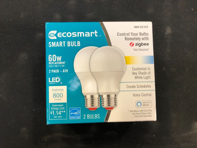 Photo 1 of EcoSmart 60W Smart Bulb 800 Lumens