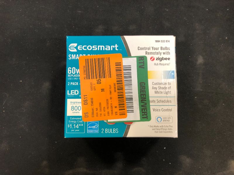 Photo 1 of EcoSmart 60W Smart Bulb 800 Lumens