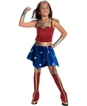 Photo 1 of Little and Big Girl's Dc Super Hero Wonder Woman Deluxe Child Costume For Ages 5 to 7