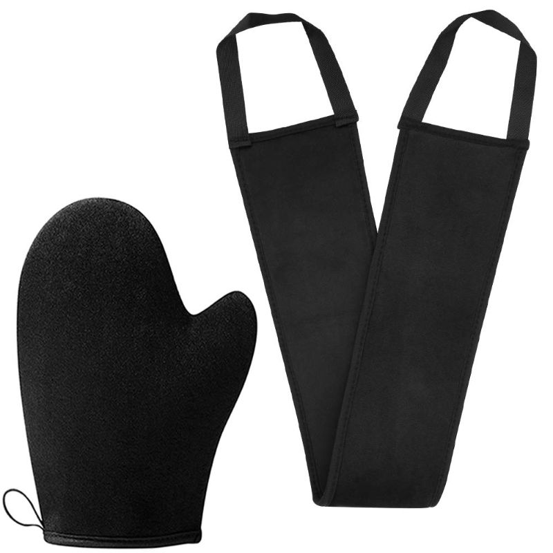 Photo 1 of  2 Pack Self Tanning Mitt Applicator Kit Black Self Tanner Mitt and Tanning Back Applicator, Self Tan Mitt, for Self Tanner, Ultra Soft
