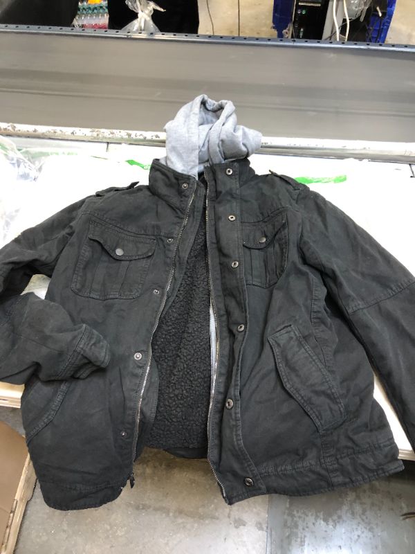 Photo 2 of Levi's Men's Sherpa Lined Two Pocket Hooded Trucker Jacket