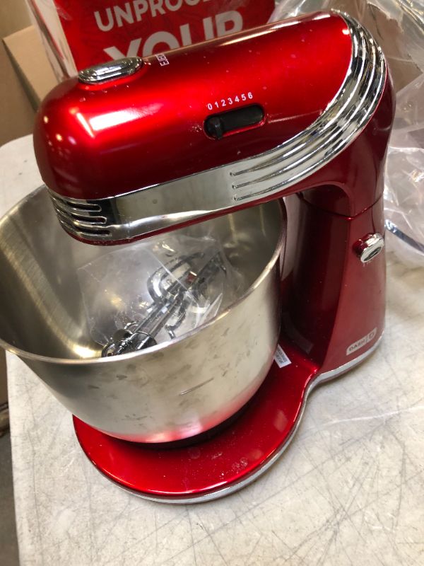 Photo 3 of Dash Go DCSM250 Stand Mixer - 2.5 qt - Red