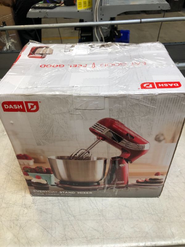 Photo 4 of Dash Go DCSM250 Stand Mixer - 2.5 qt - Red