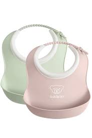 Photo 1 of Baby Bjorn Baby Bib 2 pack pink and blue