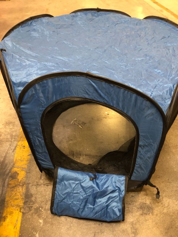 Photo 1 of Blue Pop up play pen