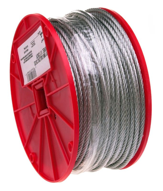 Photo 2 of Campbell 1/4" x 250' Galvanized Cable 7000827 Aircraft Cable
