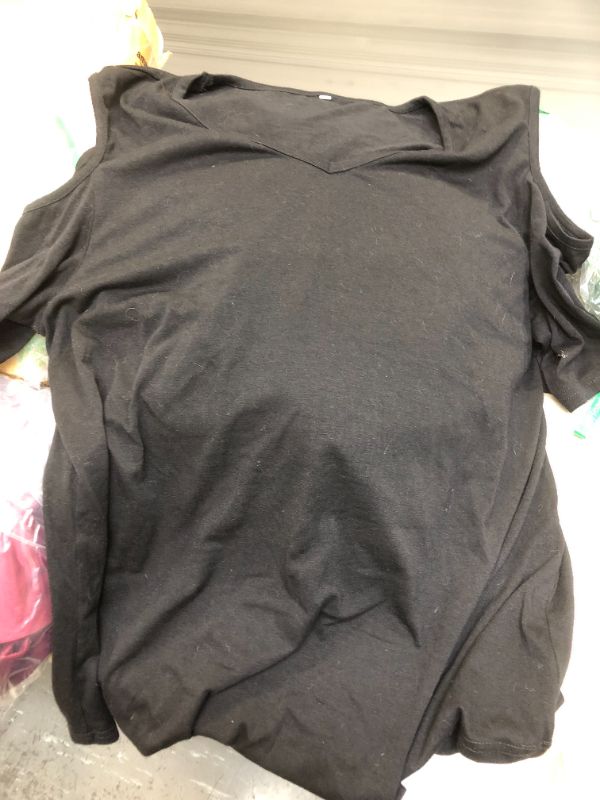 Photo 1 of Cold Shoulder Top Black size XL womens