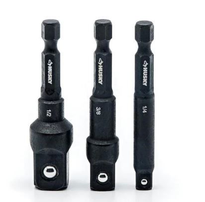 Photo 1 of 2.5 in. Impact Socket Adapter Set (3-Piece)
