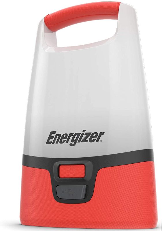 Photo 1 of Energizer LED Camping Lantern, IPX4 Water Resistant, 1000 Lumens, Bright and Rugged Lanterns for Camping, Outdoors, Emergency, Power Bank Function--unable to test needs batteries 
