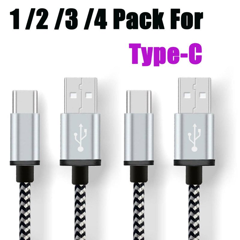 Photo 1 of 10FT Type C Cable Fast Charger Cord For Samsung Galaxy S21 S10 S9 S8 Plus Note20---SET OF 3---
