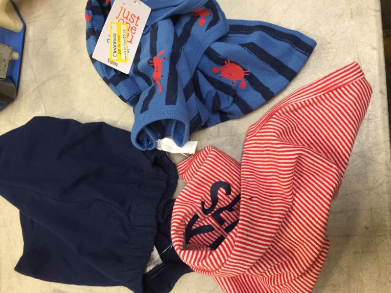 Photo 2 of Baby Boys' Crab Top & Bottom Set - Just One You made by carter's Red/Blue 18M
