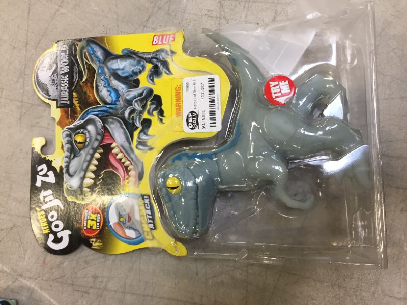 Photo 2 of Heroes of Goo Jit Zu - Licensed Jurassic World - Stretch Heroes - Blue
