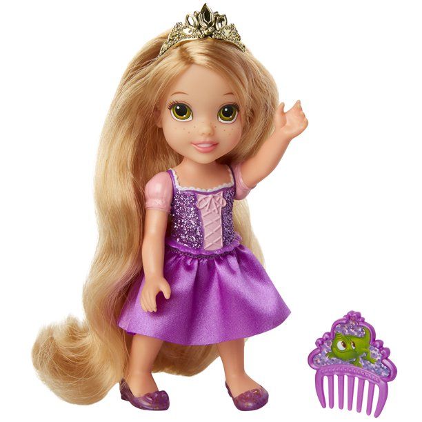 Photo 1 of Disney Princess 6" Petite Rapunzel Doll with Glittered Hard Bodice and includes comb
