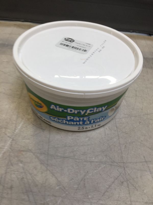 Photo 2 of Crayola Air Dry Clay 2.5 Lb Bucket, White
