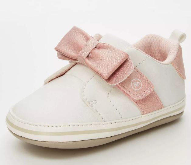 Photo 1 of Baby Girls' Stride Rite Valentine Sneakers - White size 12-18m
