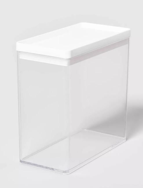 Photo 1 of 8"W X 4"D X 8"H Plastic Food Storage Container Clear - Brightroom™
