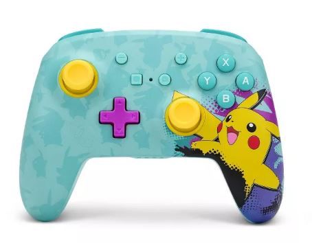 Photo 1 of PowerA Enhanced Wireless Controller for Nintendo Switch - Pikachu Paint
